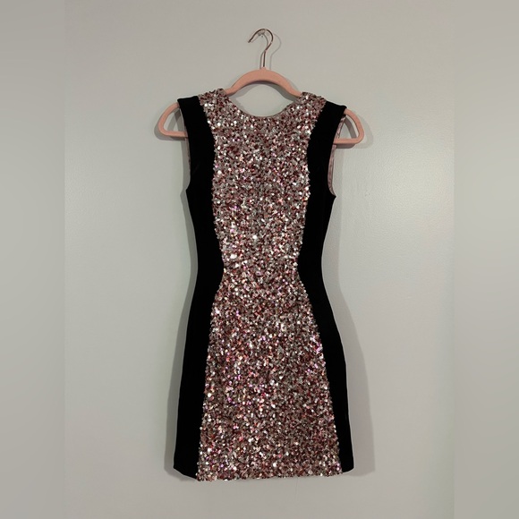 French connection Lunar Pink sequin bodycon dress - Picture 3 of 9